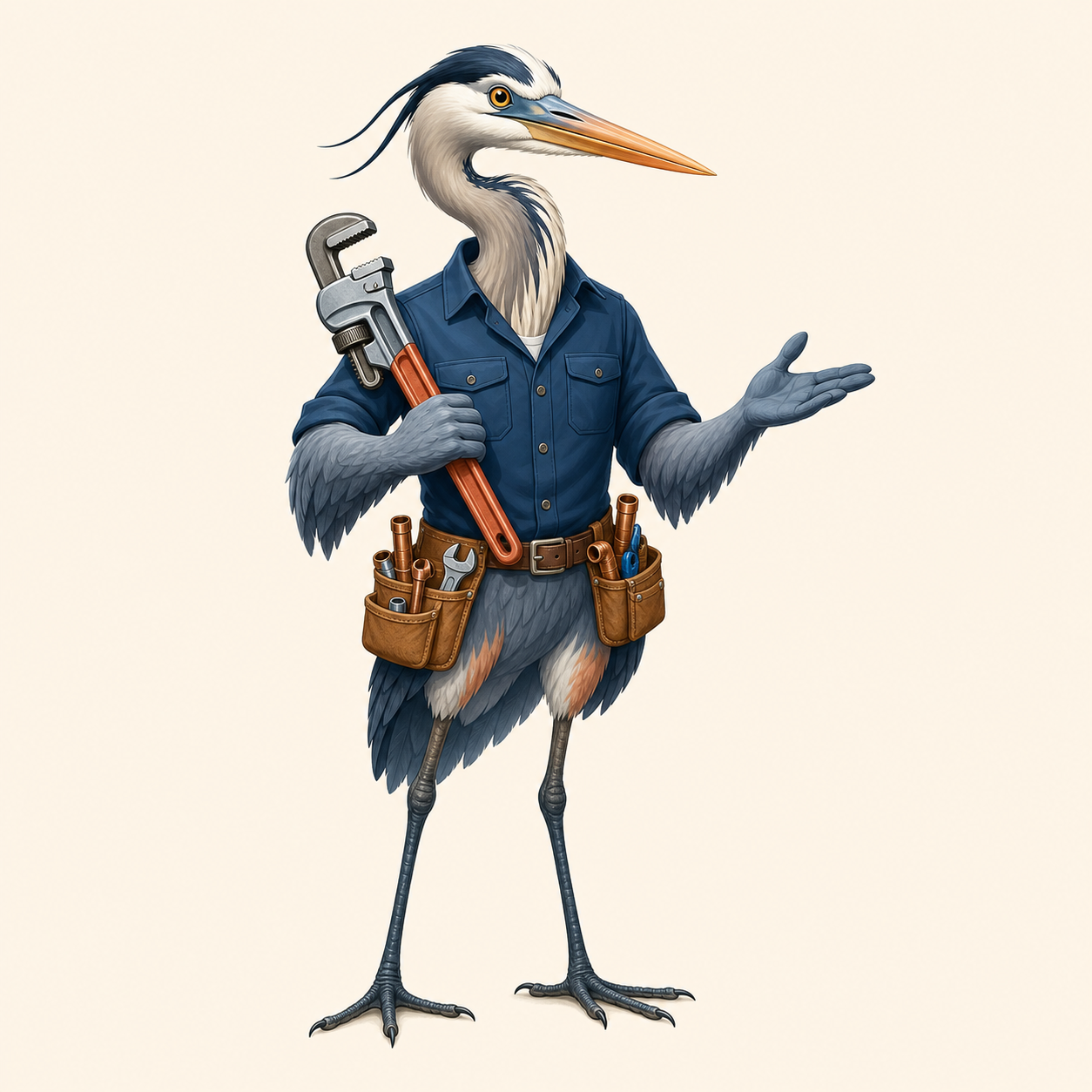 Henry the heron plumbing guide